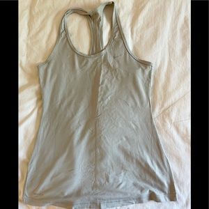 Nike dri fit tank light grey